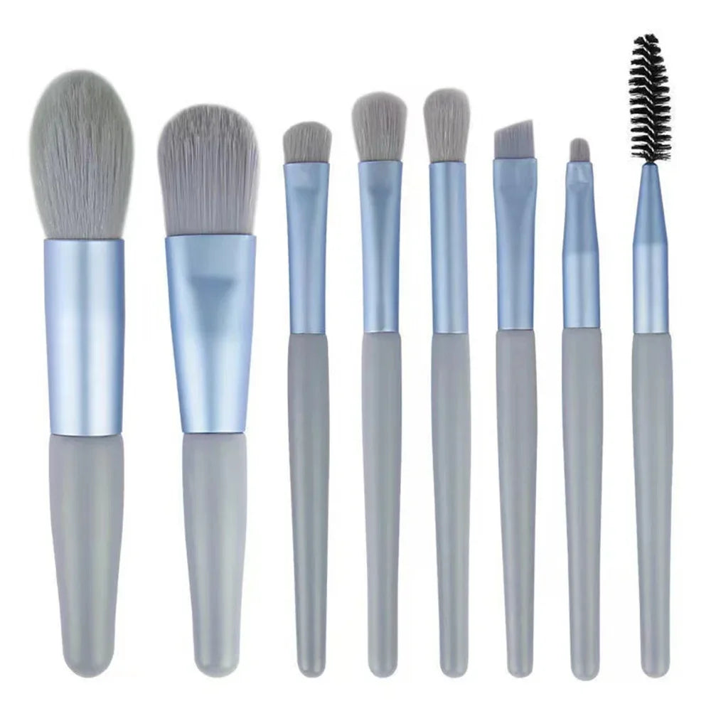 Nouveau Ensemble de pinceaux de maquillage 8 pièces Pinceau correcteur de maquillage Blush Brosse à poudre lâche Ombre à paupières Surligneur Pinceau de fond de teint Outils de beauté