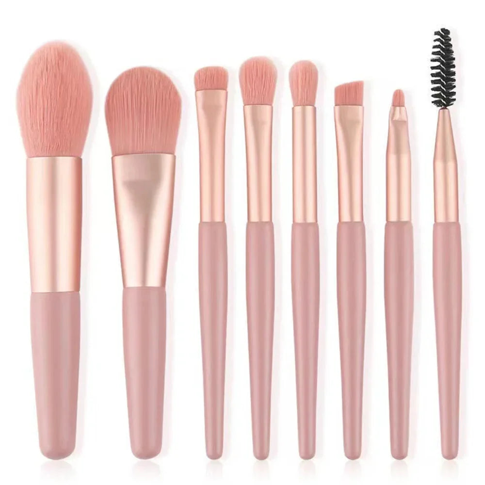 Nouveau Ensemble de pinceaux de maquillage 8 pièces Pinceau correcteur de maquillage Blush Brosse à poudre lâche Ombre à paupières Surligneur Pinceau de fond de teint Outils de beauté