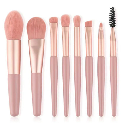 Nouveau Ensemble de pinceaux de maquillage 8 pièces Pinceau correcteur de maquillage Blush Brosse à poudre lâche Ombre à paupières Surligneur Pinceau de fond de teint Outils de beauté