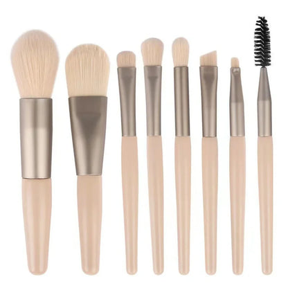 Nouveau Ensemble de pinceaux de maquillage 8 pièces Pinceau correcteur de maquillage Blush Brosse à poudre lâche Ombre à paupières Surligneur Pinceau de fond de teint Outils de beauté