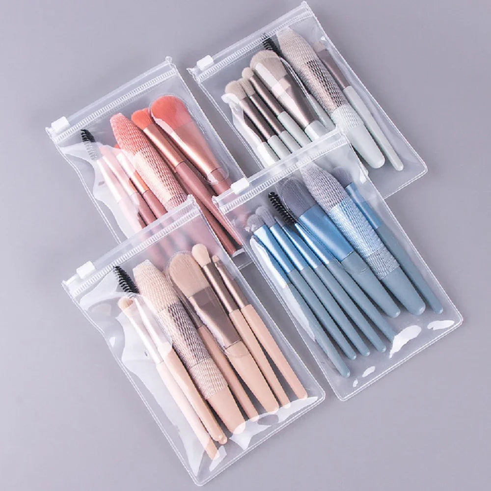 Nouveau Ensemble de pinceaux de maquillage 8 pièces Pinceau correcteur de maquillage Blush Brosse à poudre lâche Ombre à paupières Surligneur Pinceau de fond de teint Outils de beauté