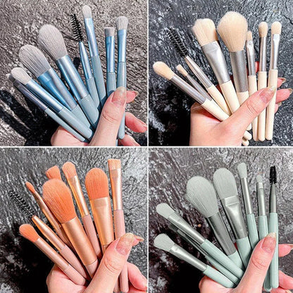 Nouveau Ensemble de pinceaux de maquillage 8 pièces Pinceau correcteur de maquillage Blush Brosse à poudre lâche Ombre à paupières Surligneur Pinceau de fond de teint Outils de beauté