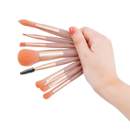 Nouveau Ensemble de pinceaux de maquillage 8 pièces Pinceau correcteur de maquillage Blush Brosse à poudre lâche Ombre à paupières Surligneur Pinceau de fond de teint Outils de beauté